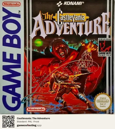 Castlevania: The Adventure Game Boy, PAL box front