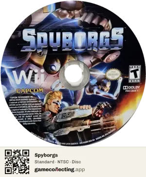 Spyborgs Nintendo Wii, NTSC disc