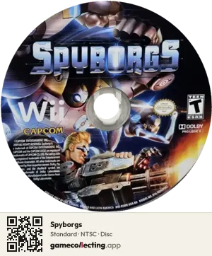 Spyborgs Nintendo Wii, NTSC disc