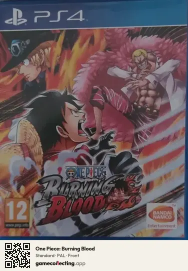 One Piece: Burning Blood PlayStation 4, PAL box front