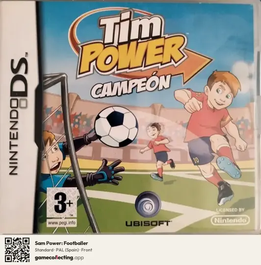 Sam Power: Footballer Nintendo DS, Spain box front