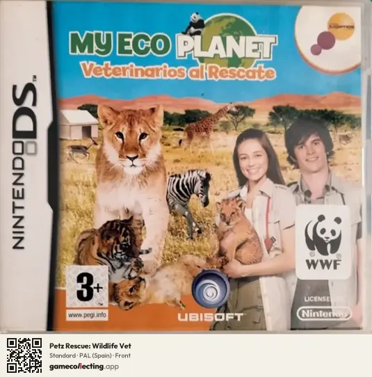 Petz Rescue: Wildlife Vet Nintendo DS, Spain box front