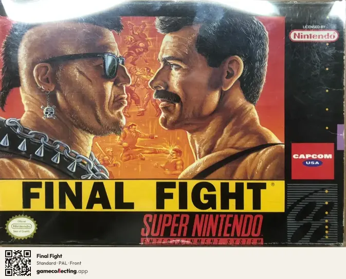 Final Fight Super Nintendo Entertainment System, PAL box front