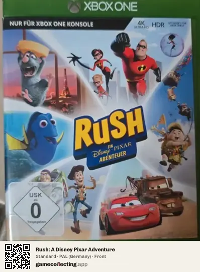 Rush: A Disney Pixar Adventure Xbox One, Germany box front