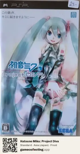 Hatsune Miku: Project Diva PlayStation Portable, Japan box front