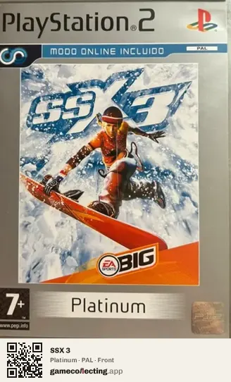 SSX 3 PlayStation 2, PAL box front