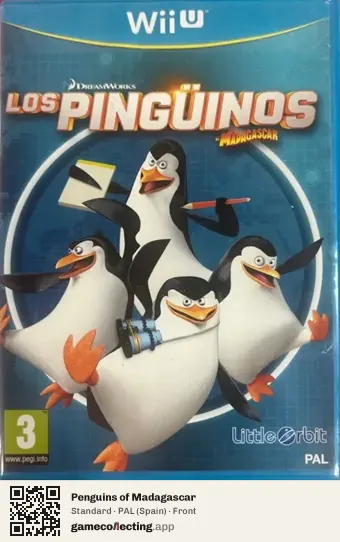 Penguins of Madagascar Nintendo Wii U, Spain box front