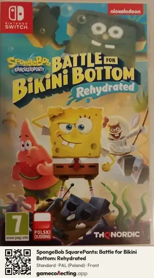SpongeBob SquarePants: Battle for Bikini Bottom: Rehydrated Nintendo Switch, Poland box front