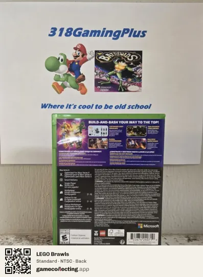 LEGO Brawls Xbox Series X, NTSC box back