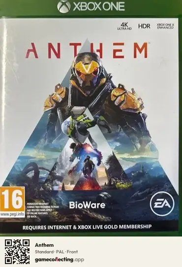 Anthem Xbox One, PAL box front