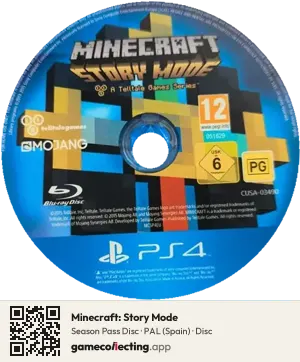 Minecraft: Story Mode PlayStation 4, PAL disc