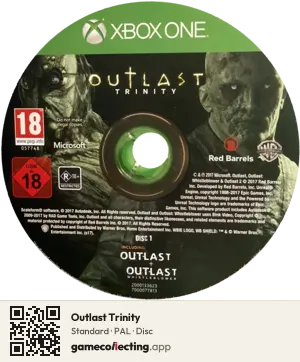 Outlast Trinity Xbox One, PAL disc