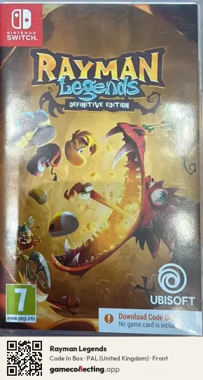 Rayman Legends Nintendo Switch, United Kingdom box front