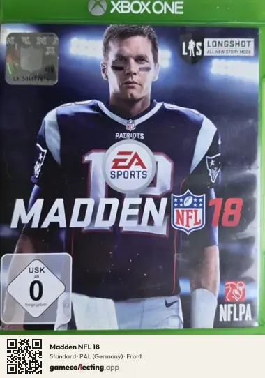 Madden NFL 18 Xbox One, Germany box front
