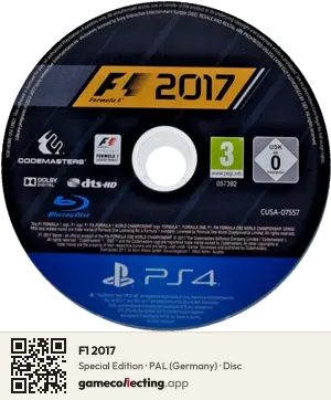 F1 2017 PlayStation 4, PAL disc