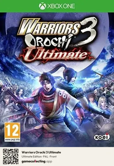 Warriors Orochi 3 Ultimate Xbox One, PAL box front