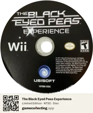 The Black Eyed Peas Experience Nintendo Wii, NTSC disc