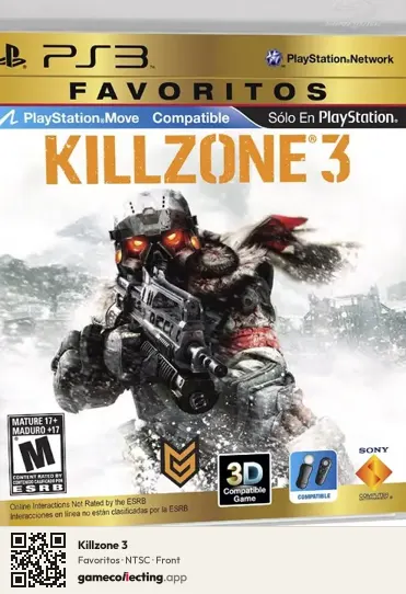 Killzone 3 PlayStation 3, NTSC box front