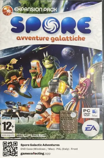 Spore Galactic Adventures Computer, Italy box front