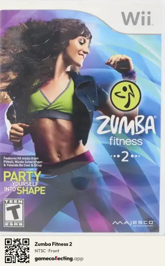 Zumba Fitness 2 Nintendo Wii, NTSC box front