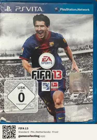 FIFA 13 PlayStation Vita, Netherlands box front