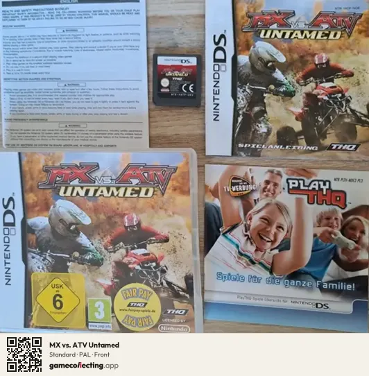MX vs. ATV Untamed Nintendo DS, PAL box front