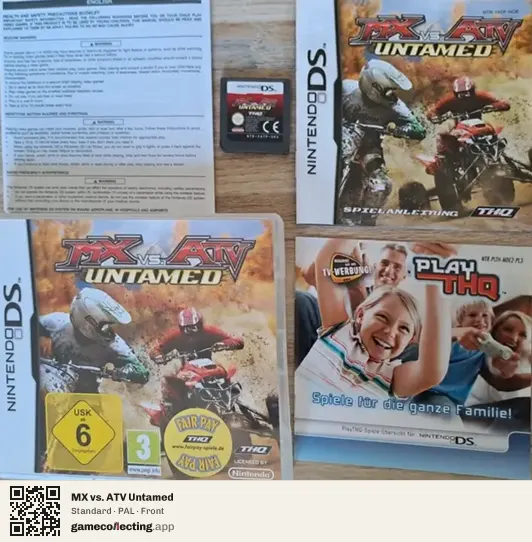 MX vs. ATV Untamed Nintendo DS, PAL box front