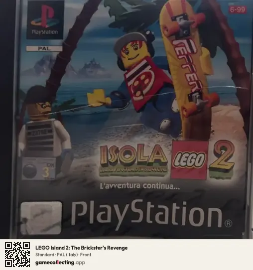 LEGO Island 2: The Brickster's Revenge PlayStation, Italy box front