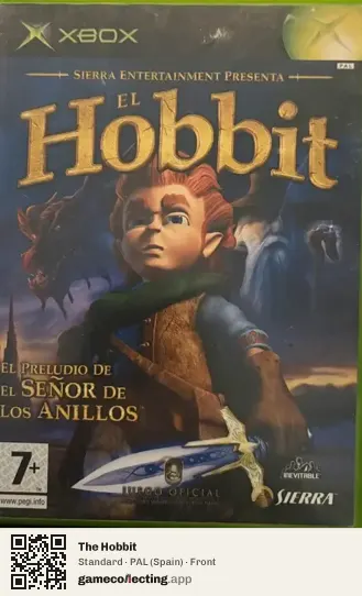 The Hobbit Xbox, Spain box front