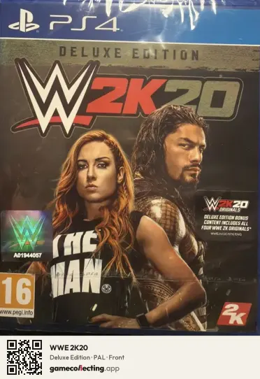 WWE 2K20 PlayStation 4, PAL box front