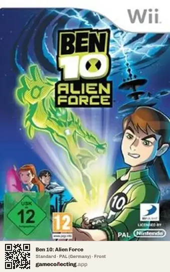 Ben 10: Alien Force Nintendo Wii, Germany box front