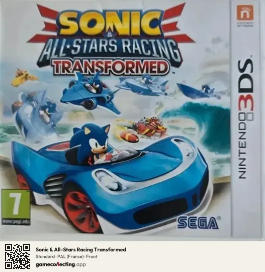 Sonic & All-Stars Racing Transformed Nintendo 3DS, France box front