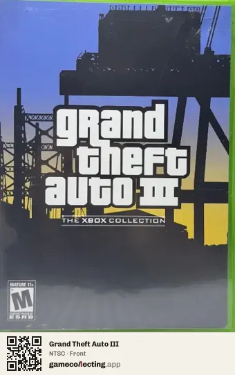 Grand Theft Auto III Xbox, NTSC box front
