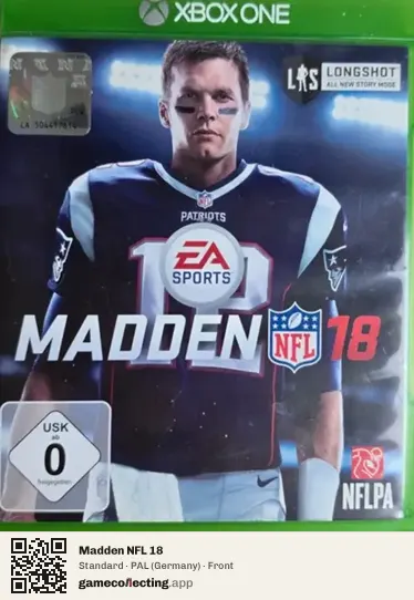 Madden NFL 18 Xbox One, Germany box front