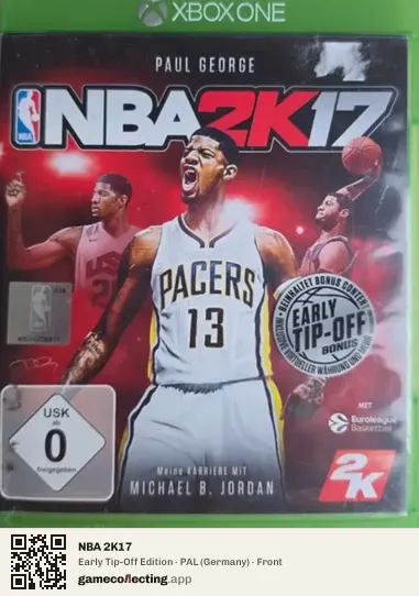 NBA 2K17 Xbox One, Germany box front