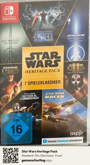Star Wars Heritage Pack Nintendo Switch, Germany box front
