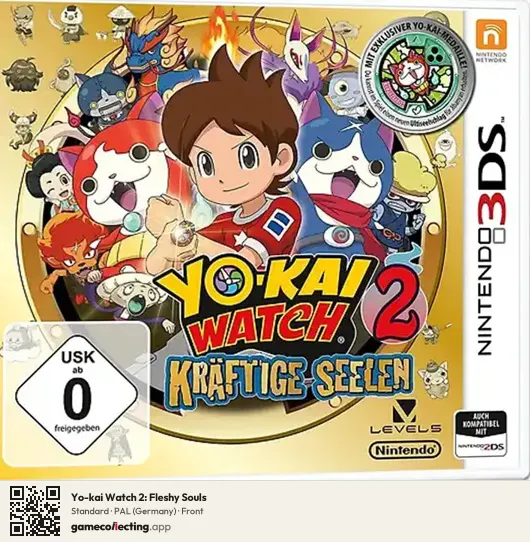 Yo-kai Watch 2: Fleshy Souls Nintendo 3DS, Germany box front