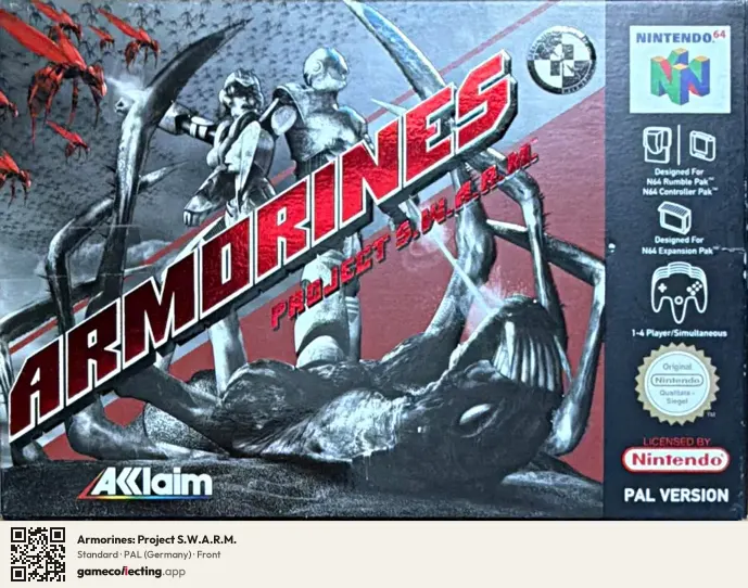 Armorines: Project S.W.A.R.M. Nintendo 64, Germany box front