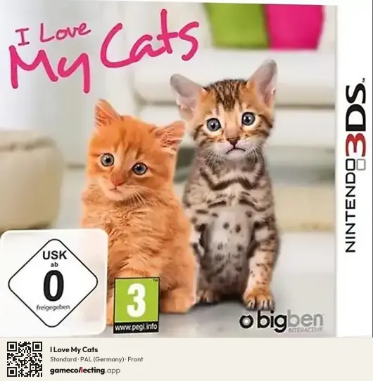 I Love My Cats Nintendo 3DS, Germany box front