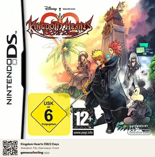 Kingdom Hearts 358/2 Days Nintendo DS, Germany box front