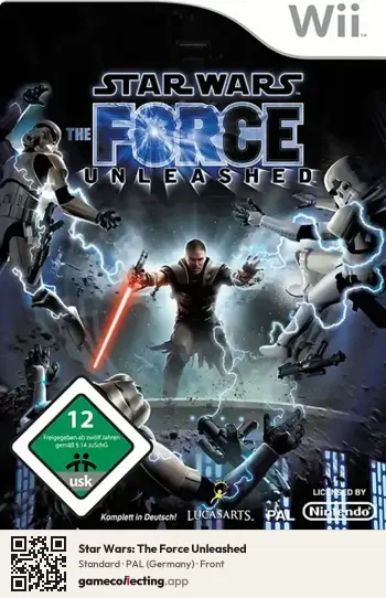 Star Wars: The Force Unleashed Nintendo Wii, Germany box front