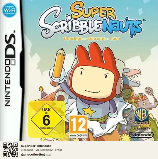 Super Scribblenauts Nintendo DS, Germany box front