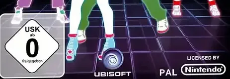 Just Dance 2, the USK square on its front