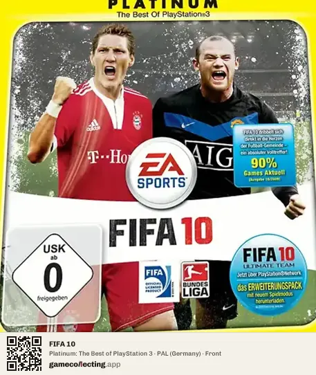 FIFA 10 PlayStation 3, Germany box front