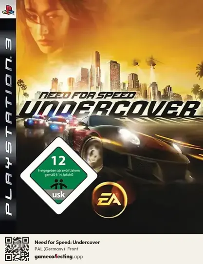 Need for Speed: Undercover PlayStation 3, Germany box front