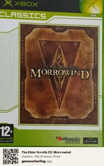 The Elder Scrolls III: Morrowind Xbox, France box front
