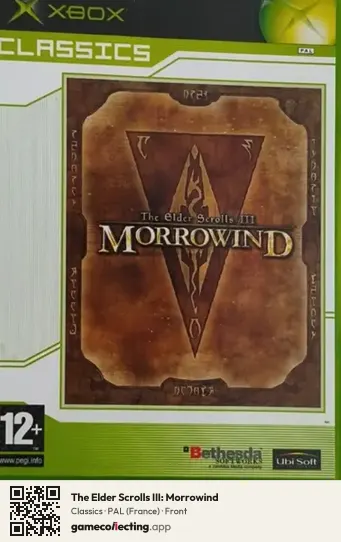 The Elder Scrolls III: Morrowind Xbox, France box front
