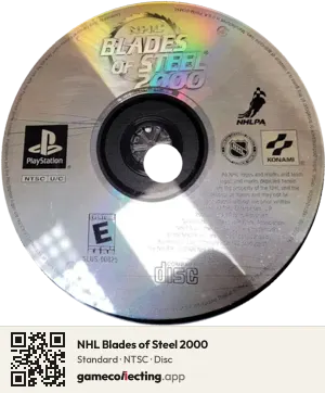 NHL Blades of Steel 2000 PlayStation, NTSC disc