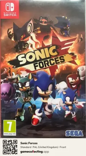 Sonic Forces Nintendo Switch, United Kingdom box front