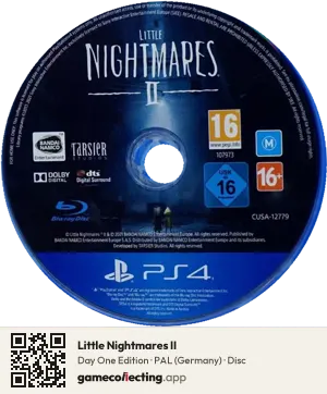 Little Nightmares II PlayStation 4, PAL disc